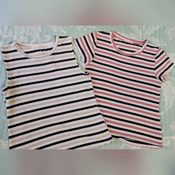Occasion Tops - Occasion Striped Tees. 2 Park. Size S